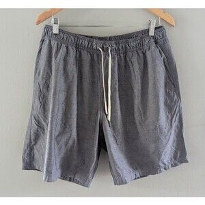 Fair Harbor Shorts Mens XL Blue Lined Trunks Swim Stretch Drawstring Pockets